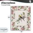 thumbnail image 4 of Stupell Industries Traditional Perched Bird with Dainty Roses White Framed Giclee Art, 16 x 20, by Sally Swatland, 4 of 8