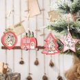 thumbnail image 2 of Matsuzay Mini adorno de de Navidad Santa Claus colgante con ventana decoración de pared hogar rústico Año Nuevo decoración de arte Kits de decoración para fiestas Bola Matsuzay HA009996-02, 2 of 6