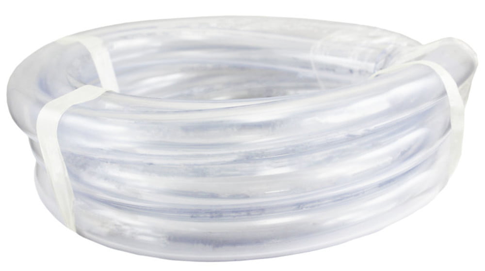 Clear Plastic Tubing 100' Roll 5/8" Inside Dia x 3/4" Outside Dia Flexible 
