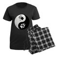thumbnail image 5 of CafePress - Wolf Therian Ying Yang Women's Dark Pajamas - Women's Short Sleeve Print T-Shirt and Pants Dark Cotton Pajama Set, 5 of 7