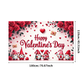 thumbnail image 1 of Bannière de Fond Design Cœur Romantique de la Saint-Valentin avec Cœurs Rouges Décoration de la Saint-Valentin pour Fournitures de Fête Accessoires de Photographie Décors de Fond, 1 of 4