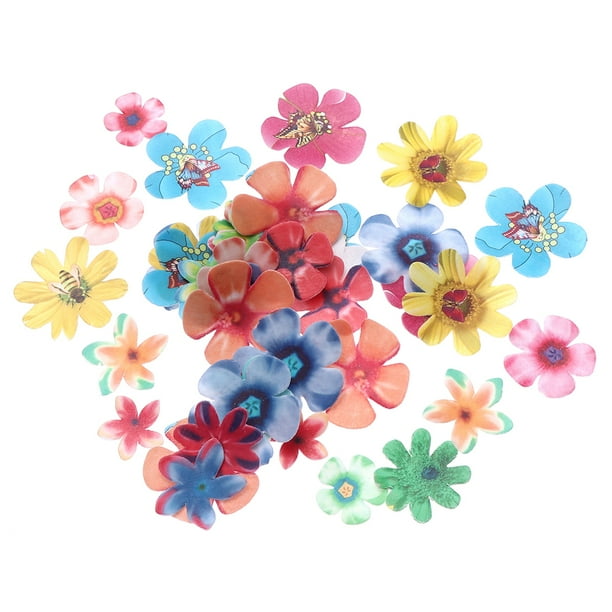 EeaseMX 360 flores comestibles para cupcakes, decoración para tartas de boda, cumpleaños, fiestas (0,4 mm de grosor)