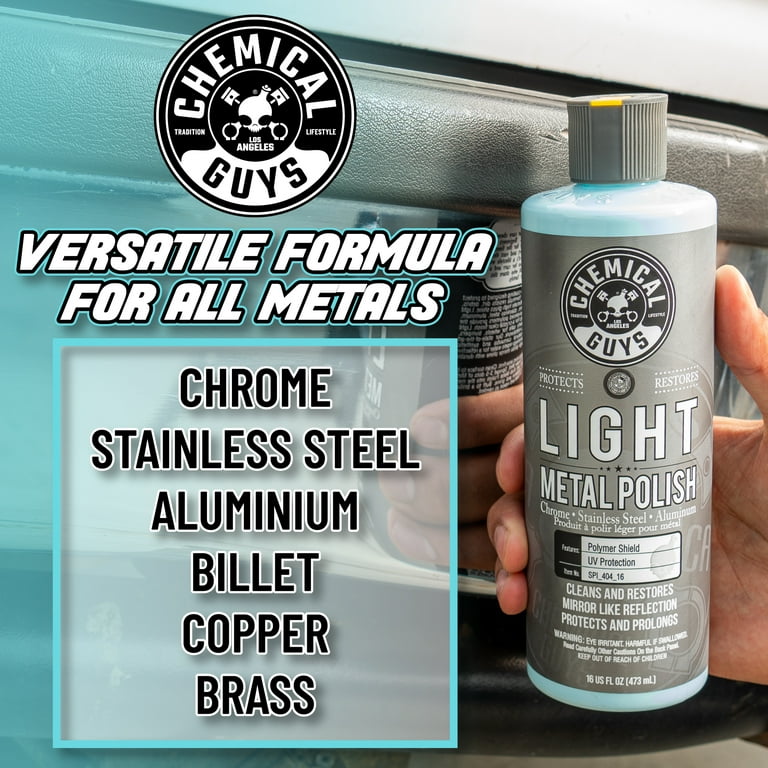 Chemical Guys on Instagram: Bring back the shine on your metal finishes  with Heavy Metal Polish! 🌟 Heavy Metal Polish contains advanced abrasives  that cut through layers of heavy oxidation and tarnish