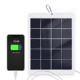 thumbnail image 2 of For 3W 5V Portable Solar Charger Waterproof Solar Panel Charger for Camping with Micro USB Plug for Charging Mobile Phones Mini Fans LED Light Home Monitor Camera, 2 of 7