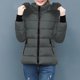 thumbnail image 5 of Chaquetas y abrigos casuales de manga larga con capucha Chaqueta de invierno para mujer con capucha en la cintura y para superar las capas exteriores de manga larga Abrigo de mujer, 5 of 7