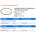 thumbnail image 2 of Fuel Pump Tank Seal - Compatible with 1990 Nissan Axxess FWD, 2 of 2