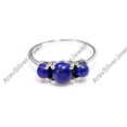 thumbnail image 4 of Blue Lapis Lazuli Stone Ring 925 Sterling Silver Statement Ring Gift Jewelry, 4 of 5