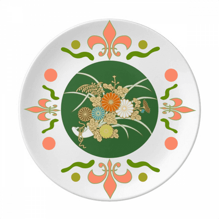 

Autumn Japanese Yellow Flower Flower Ceramics Plate Tableware Dinner Dish