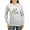 Ash Gray, variant on CafePress - Snowman Face Long Sleeve T Shirt - Women's Long Sleeve Graphic Casual T-Shirt