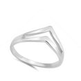 thumbnail image 4 of High Polish Chevron Thumb Ring 925 Sterling Silver Band Jewelry Female Male Unisex Size 6, 4 of 4