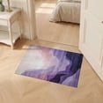 thumbnail image 2 of ODIKA 2'x3' Ultra-Soft Accent Mat, Purple Abstract Watercolor Ombre Brushstroke Motifs Swirl Contemporary None Washable, Bare feet friendly, Easy Care Indoor rug for Bedside, Footrest, 2 of 7