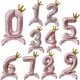 thumbnail image 3 of Globos con números del 0 al 9 de 32 pulgadas, de aluminio dorado, azul y plateado, decolorados, digitales, para baby shower, globos para niños, decoración para fiesta de cumpleaños, 3 of 4