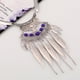 thumbnail image 4 of Qarigey Mujer hombre aleación borla collar moda collares colgante joyería regalos accesorio cumpleaños club nocturno Bar Ropa, zapatos y accesorios Miscelánea Violeta Qarigey AP014684-03, 4 of 6