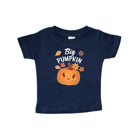 

Inktastic Big Pumpkin with Fall Leaves Gift Baby Boy or Baby Girl T-Shirt