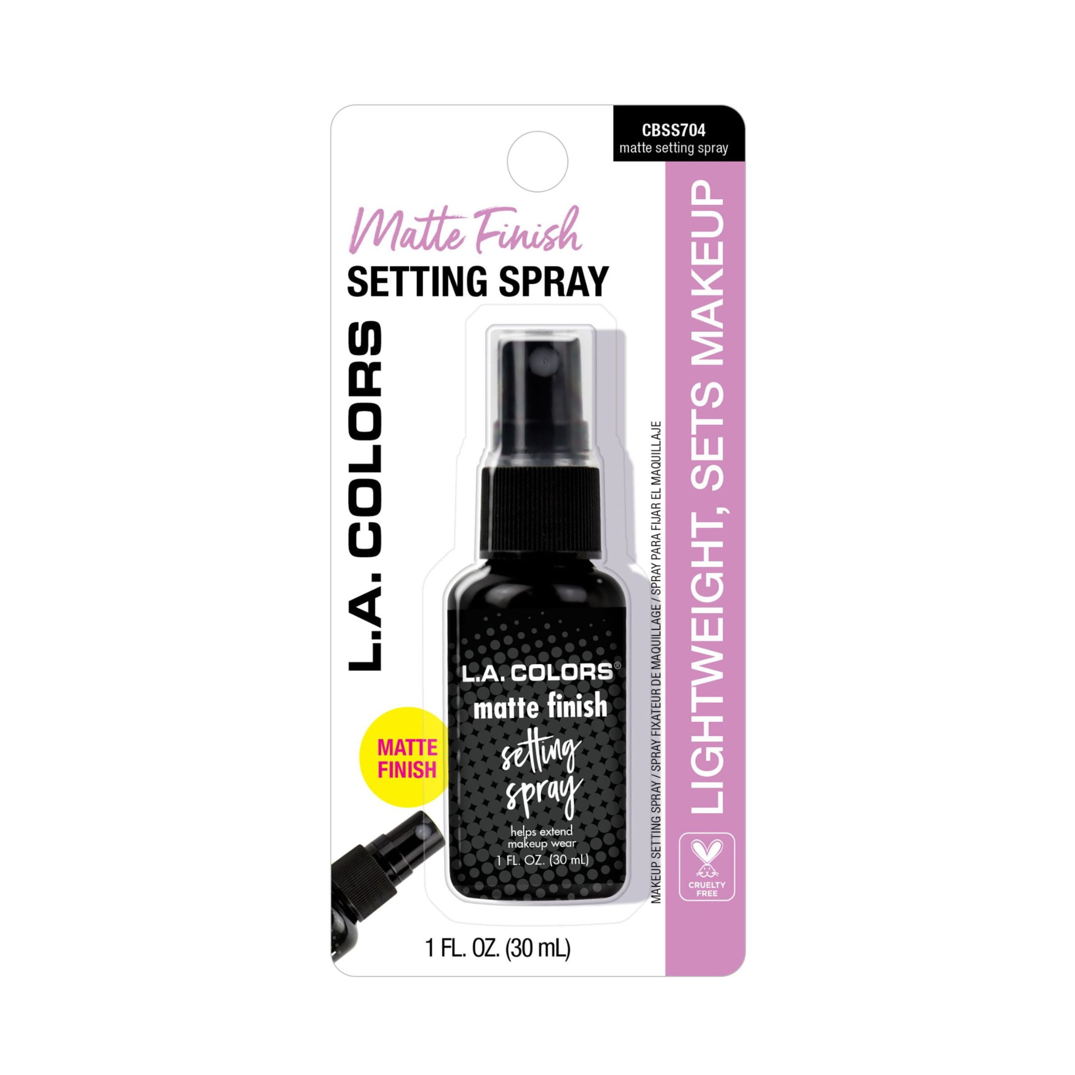 (2 pack) L.A. COLORS Lightweight & Non-sticky Mattifying Setting Spray, 1 fl oz