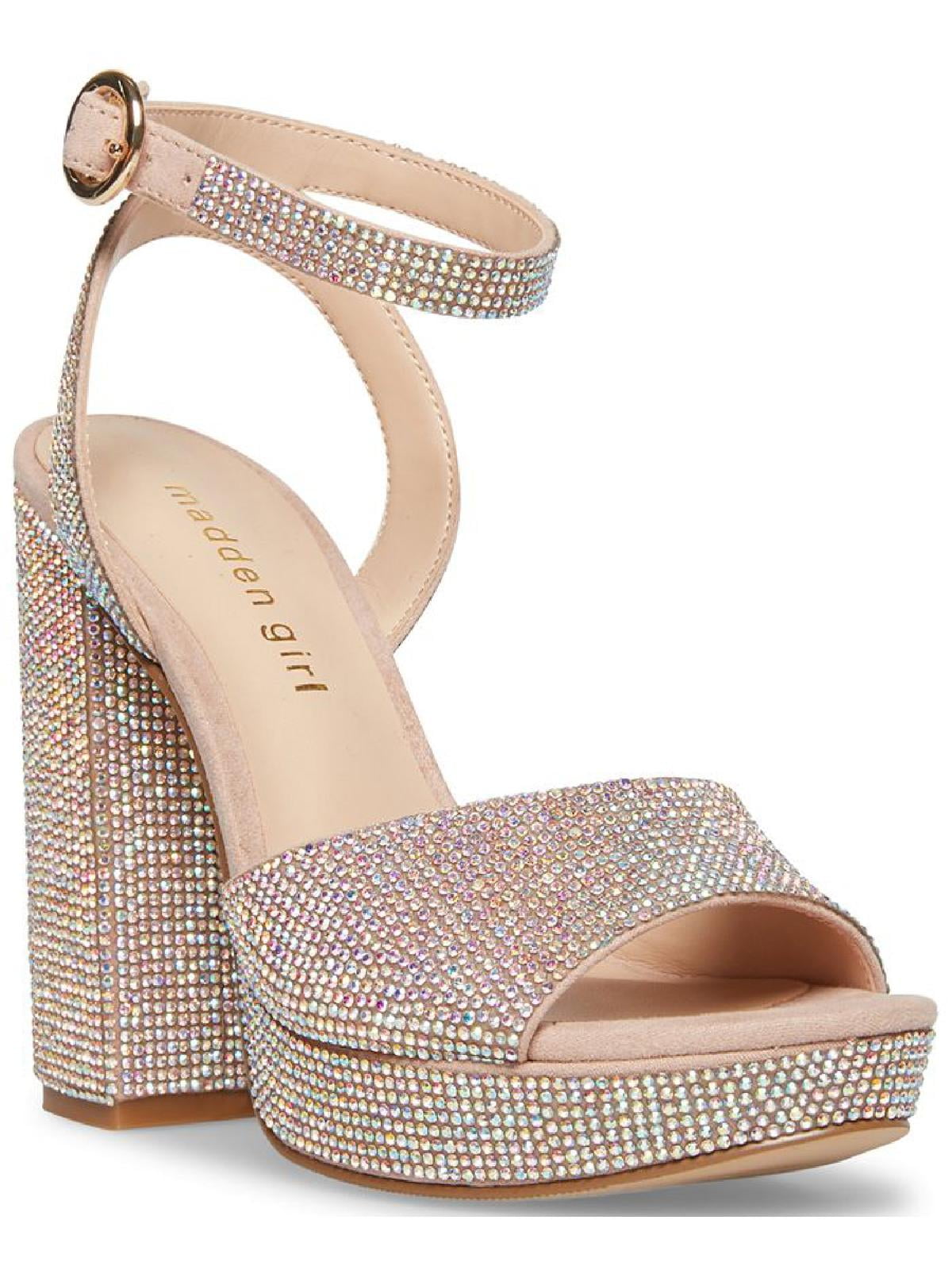 Madden Girl Women's SummitR Rhinestone Platform Dress Sandal