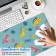 thumbnail image 4 of Long Mouse Pads for Desk,Light Blue Dinosaurs Text Pattern Desk Mats on Top Of Desks, Desk Mouse Pad Extra Large with 3mm Non-Slip Base and Stitched Edge for Gaming,Office,Work,Home 31.5"x11.8", 4 of 6
