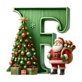 thumbnail image 2 of pathside 26 Letters Christmas Tree Hanging Pendants, 26 Christmas Letters Ornaments with Christmas Tree Santa Claus, Decorative Letters Hanging Xmas Alphabet Letters for Christmas Tree Decor (F), 2 of 4