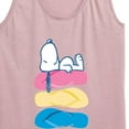 thumbnail image 3 of Peanuts - Summer Edition - Snoopy & Flip Flops - Women's Racerback Tank Top, 3 of 5