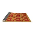 thumbnail image 2 of Ahgly Company Indoor Square Abstract Orange Modern Area Rugs, 4' Square, 2 of 4