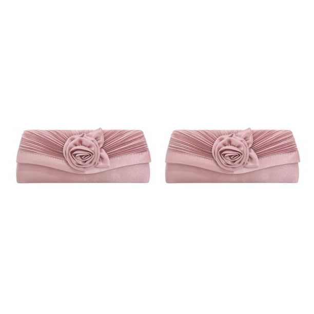 Qarigey Bolso de hombro ligero y elegante para mujer - Compañero esencial para el día a día Rose Pink 1 Rosa Rosa 1 2piezas