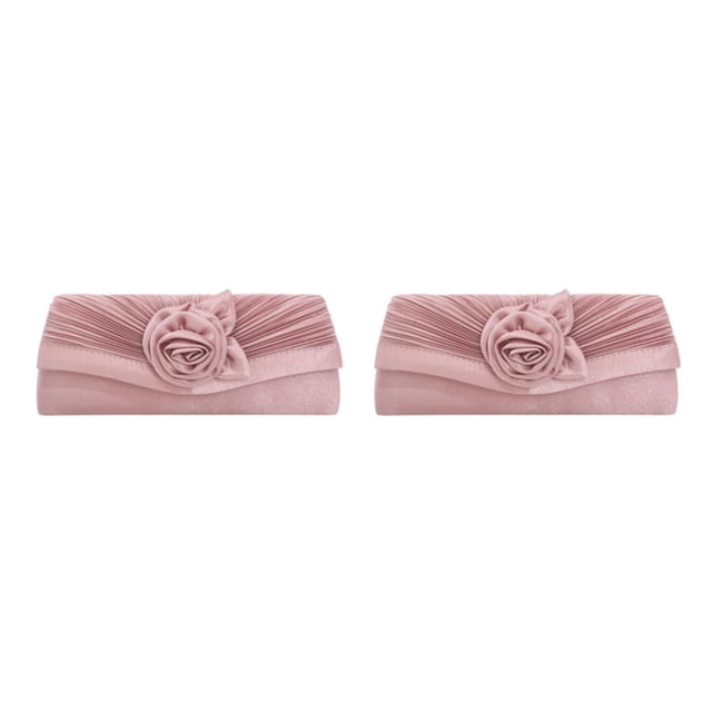 Qarigey Bolso de hombro ligero y elegante para mujer - Compañero esencial para el día a día Rose Pink 1 Rosa Rosa 1 2piezas