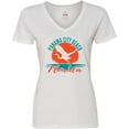 thumbnail image 3 of Inktastic Panama City Beach Florida Women's V-Neck T-Shirt, 3 of 5