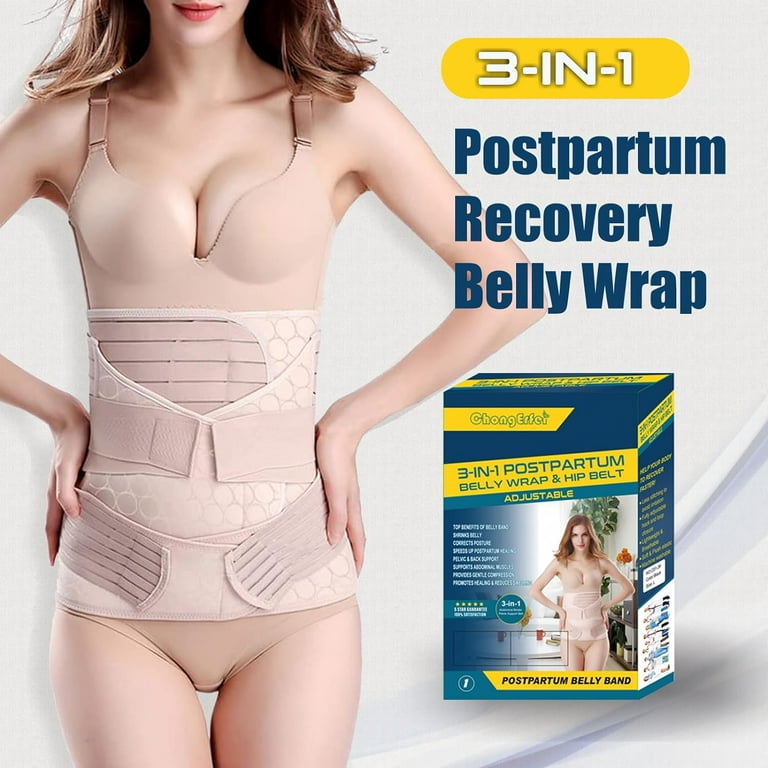 Postpartum Recovery Support Belt 3 Strap Belly Wrap Stomach Waist