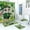 #G1, variant on FastXmas 4 Pc St. Patrick's Day Holiday Decoration Toilet Set,Shamrock Spring Bathroom Set, Shower Curtain Toilet Seat and 2 Floor Mat for Bathroom ornament, Dry And Wet Separation Shower Curtain