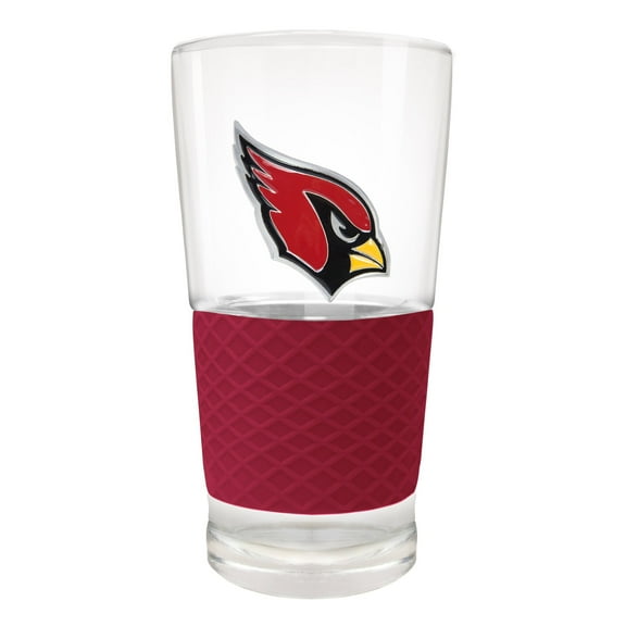Arizona Cardinals 22oz. Pilsner Glass with Silicone Grip