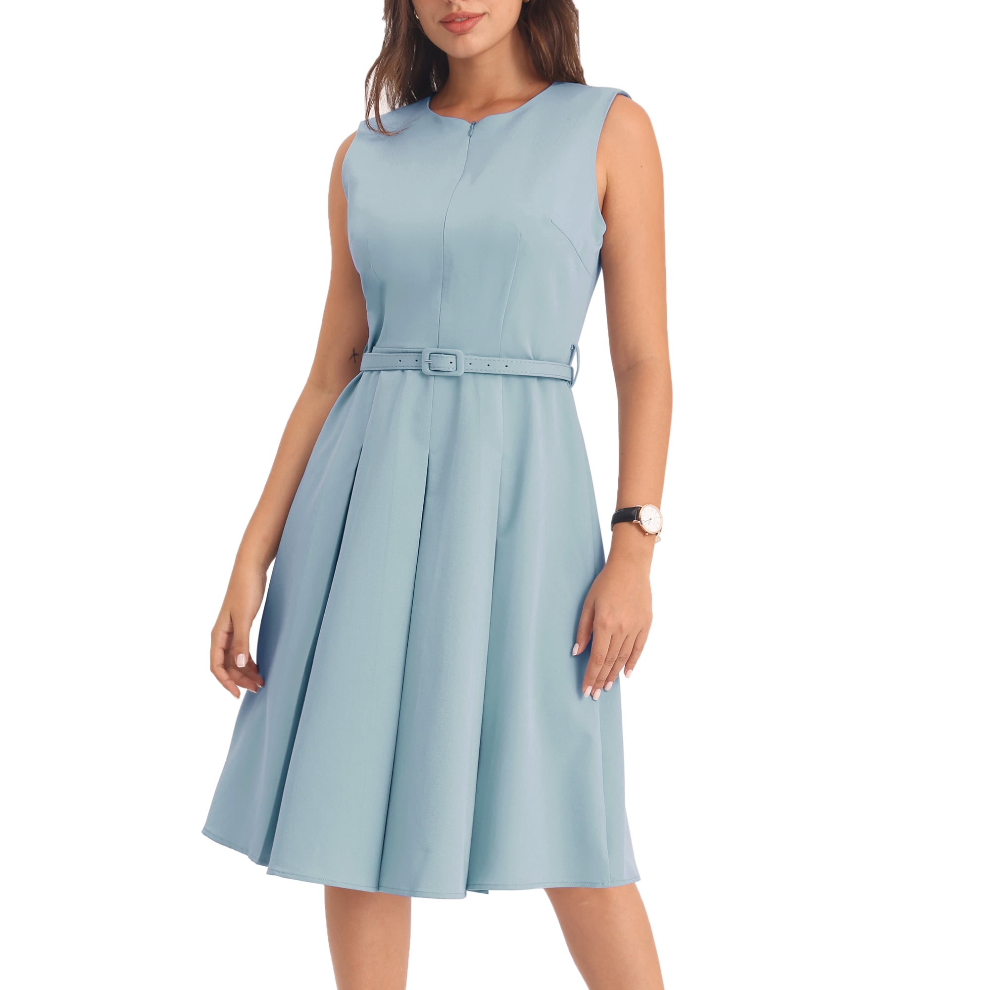 Blue grey cocktail dress sale