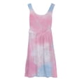 thumbnail image 4 of Ruyang Tie-dyed Dresses for Teen Girls Loose Ruffle A Line Sleeveless Sundress Summer Lightweight Casual Vacation Midi Dresses, 4 of 4
