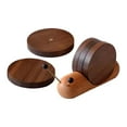 thumbnail image 4 of 5 posavasos de madera para decoración de bar, con forma de caracol, multiusos para el hogar. Color B, 4 of 9