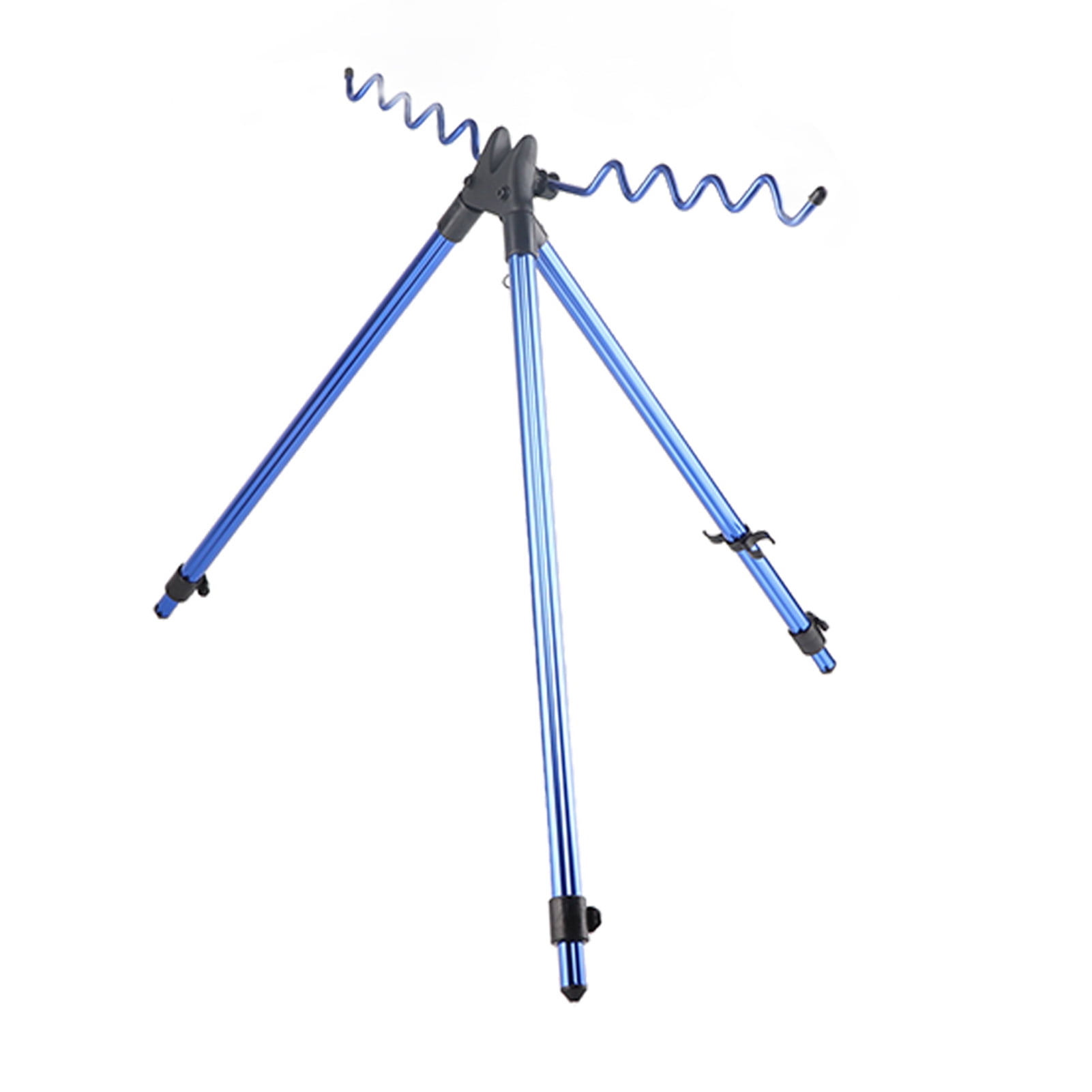 YAHHU Aluminium Alloy Dazzling Portable Sea Pole Bracket Tripod Telescopic Fishing Rod Stand Rest Tackle Accessory for Freshwater and Saltwater Outdoor Fishing Equipment