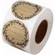 thumbnail image 2 of 2 Inch Wreath Design With 3 Lines For Writing (500 Labels Per Roll) Natural Brown Kraft Stickers For Canning Labels Jar, Store Owners, Crafts, Organiz, 2 of 5
