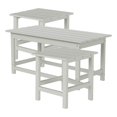 thumbnail image 1 of Paradise 3-Piece Set Outdoor Patio Adirondack Coffee Table and Square Side Table, 1 of 8