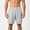 Gray, variant on Mens Athleisure Shorts Waffle Weave Casual Drawstring Shorts Elastic Waist Summer Sports Shorts