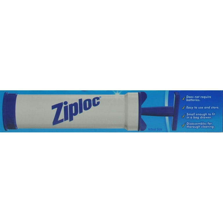 Ziploc Vacuum Starter Kit Freezer 3 Bags 1 Pump Quart Kitchen Food Storage  - Swedemom