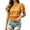 Yellow, variant on Posijego Women's Polka Dot Print Tops Double Layer Ruffle Short Sleeve Dressy Blouses Summer Casual Crop Tops for Women