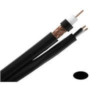 Structured Cable Products RG6/U95-BK Rg6u95bk Cctv Coax 18 Awg Bc 95% Bc Braid, Cm Rating- Black