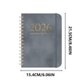 thumbnail image 3 of 2025 Schedule Book A5 Coil Notebook | Leather Strap Planner with Self-Discipline Goal Card | Portable Daily Organizer for Students Professionals | Customizable Printed Diary, 3 of 5