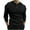 Black, variant on KIHOUT Summer Shirts for Men Men's Long Sleeve Round Neck Solid Color Pocket Zipper Slim Fit Shirt
