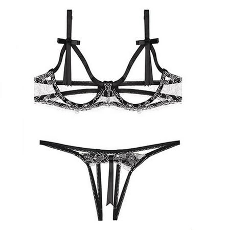 

〖TOTO〗Intimates For Women Lace Lingerie Bra Set Chest Support Underwear Fun Suit