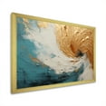 thumbnail image 4 of Designart "Desert Mirage Spiral In Gold And Turquoise" Abstract Spirals Picture Framed Canvas Prints, 4 of 5