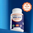 thumbnail image 5 of Vitamatic Boric Acid Vaginal Suppositories 600 mg USP Grade Boric Acid in Vegetarian Capsule Shell - 60 Count, 5 of 11