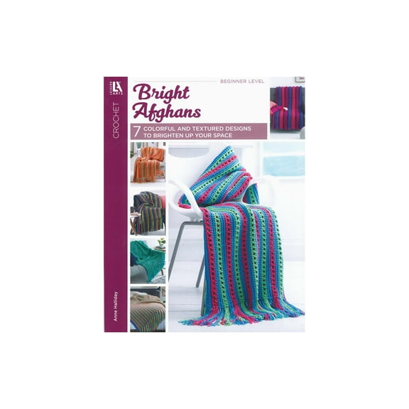 Leisure Arts Bright Afghans Crochet Book