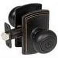 thumbnail image 2 of Callan Italian Series Santo Dummy Knob in Oil Rubbed Bronze Edged, 2 of 2