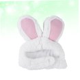thumbnail image 3 of BEADCEST 2Pcs Rabbit Ears Cat Hat Small Pet Headwear Costume Accessory for Kittens White Pink Color 17 x 5 x 5 in, 3 of 8
