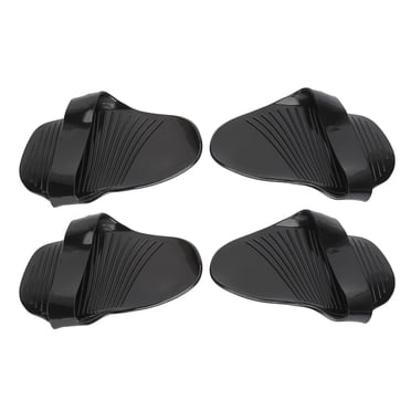 2 Paires de Coussinets de Levage en Silicone pour Haltérophilie Protection Main Paume Antidérapante Noir
