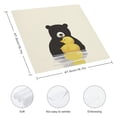 thumbnail image 3 of WYYP Bear Rubber Ducky Illustration Polyester Dinner Napkin for Dining Table Kitchen Daily Party Housewarming Farmhouse Decor 4 PCS, 3 of 7